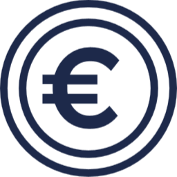 picto euro bleu marine